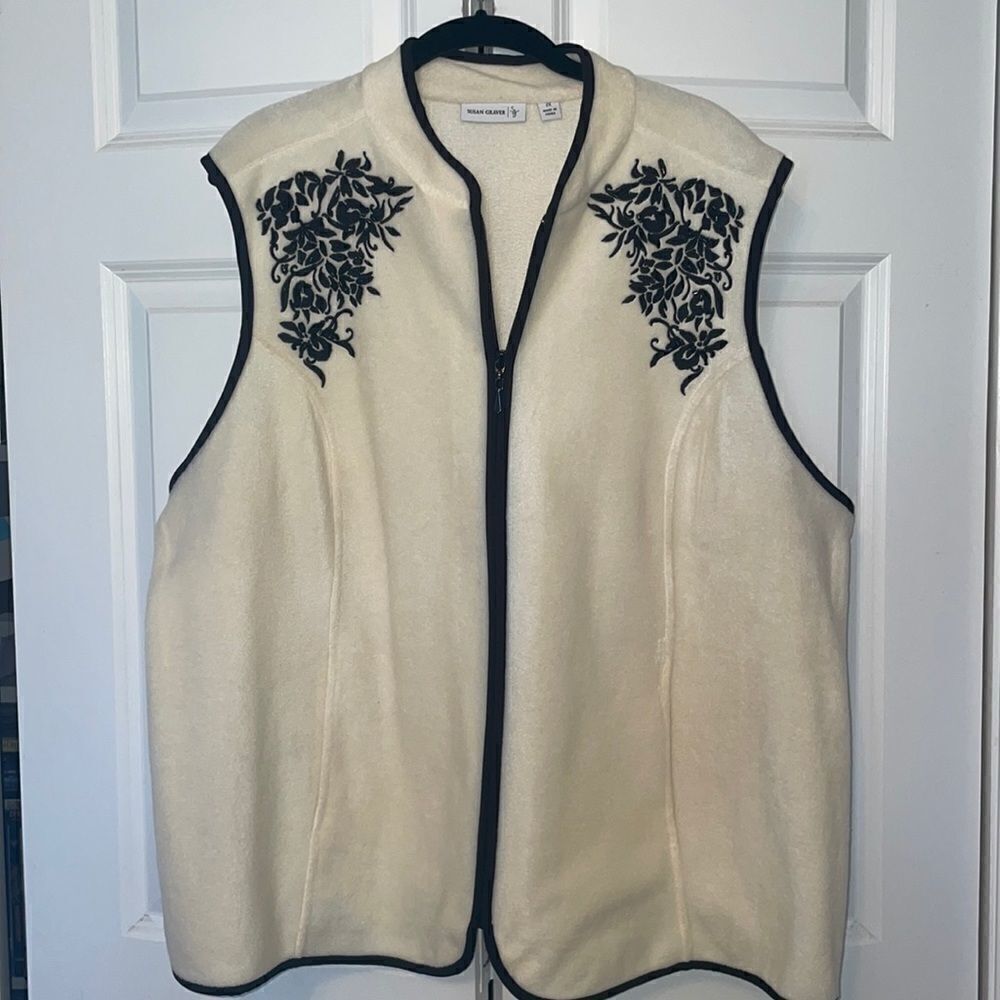 Susan Graver fleece vest 